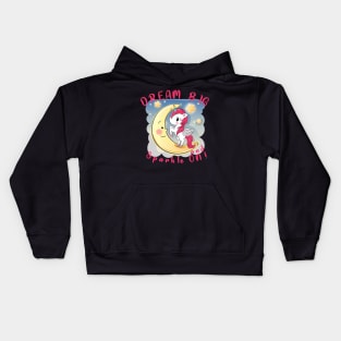 Unicorn Dream Big and Sparkle On Rainbow248 magic Kids Hoodie